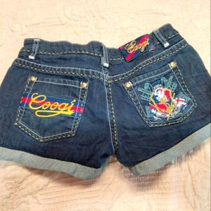 Coogi cuffed Denim Shorts